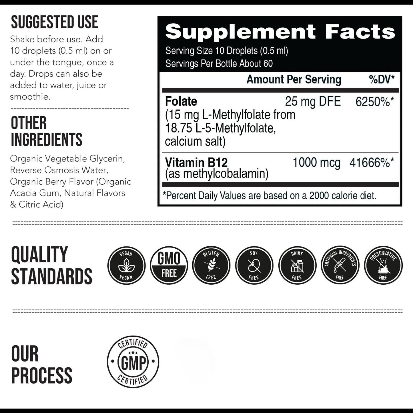 L-Methyl Folate + B12 Drops