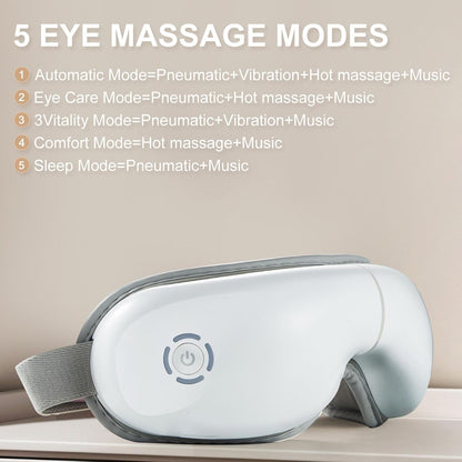 Heated Eye Massager Mask with Bluetooth
