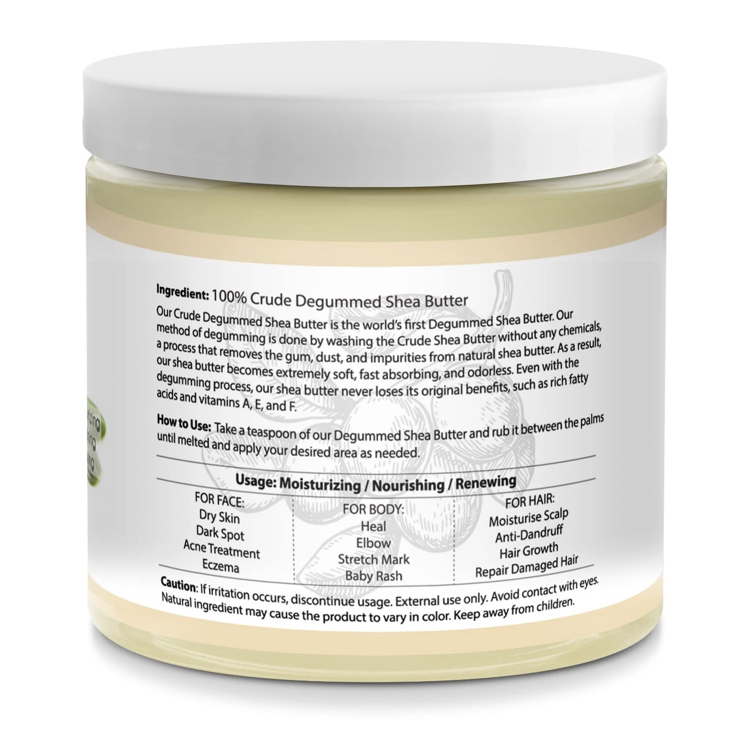 Luxurious Crude & Degumed Shea Butter- Natures Ultimate Skin Nourisher