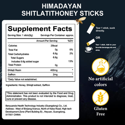Himalyan Shilajit GOLD Honey Sticks