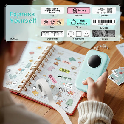 Phomemo D30 Portable Bluetooth Label Printer